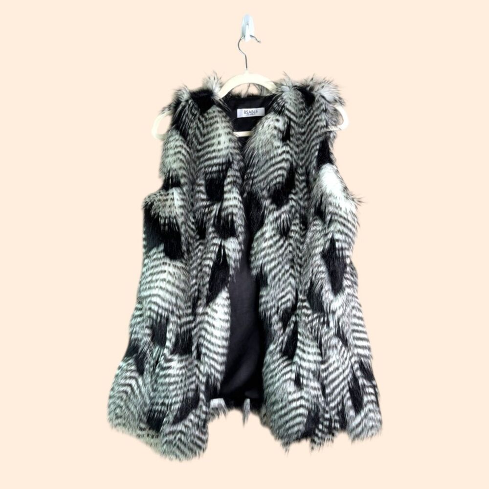 BSABLE Rabbit Fur Vest